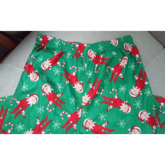 Elf on the Shelf Green & Red Pajamas Pant 5t - Picture 2 of 3
